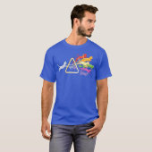 Cat Prism Rainbow Light Funny Physics Science T-shirt (Voorkant volledig)