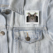 Cat Promo Piece Vierkante Button 5,1 Cm (In situ)