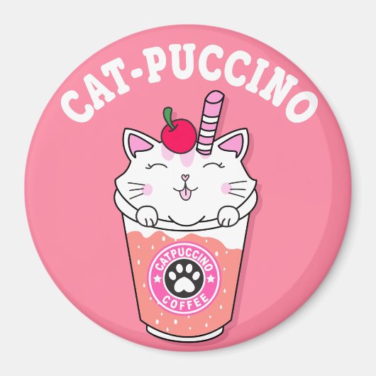 Cat Puccino Magneet (Voorkant)