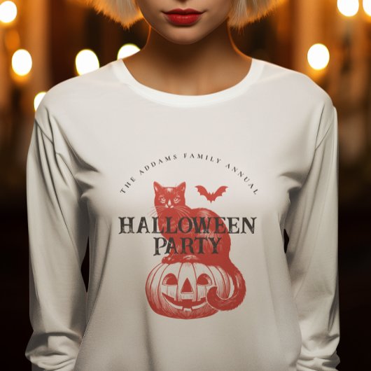  Cat Pumpkin en Bat Halloween Party Trui