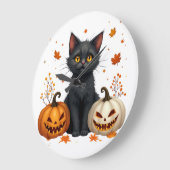 cat pumpkin grote klok (Hoek)