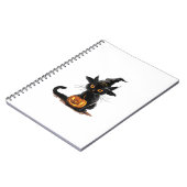 Cat Pumpkin Halloween Notitieboek (Linkerzijde)