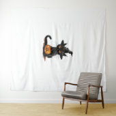 Cat Pumpkin Halloween Wandkleed (In Situ (horizontaal))