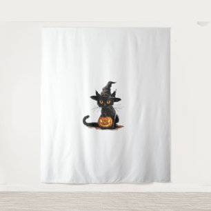 Cat Pumpkin Halloween Wandkleed