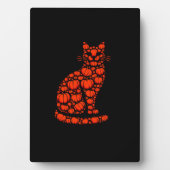 Cat Pumpkin Jack O Lantern Halloween Mannen Vrouwe Fotoplaat (voorkant)