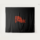 Cat Pumpkin Jack O Lantern Halloween Mannen Vrouwe Wandkleed (Voorkant (horizontaal))