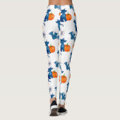 Cat Pumpkin Pattern White Halloween Leggings (Achterkant)