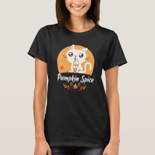Cat Pumpkin Spice spoelt zijn Herfst aan T-shirt