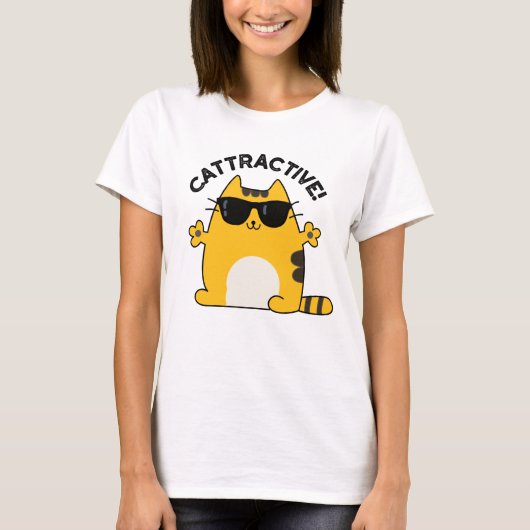Cat Pun, aantrekkelijk T-shirt (Voorkant)