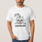 Cat Pun Cute Cute Smilling Kat T-shirt (Voorkant)