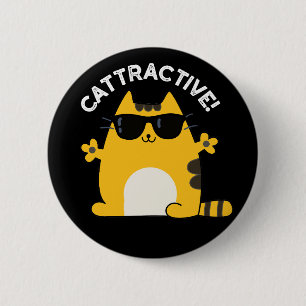 Cat Pun Dark BG Ronde Button 5,7 Cm