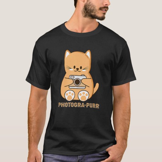 Cat Pun-fotograaf T-shirt (Voorkant)