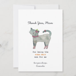 Cat Pun Purrfect Moederdag Kaart