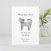 Cat Pun Purrfect Moederdag Kaart (Staand voorkant)