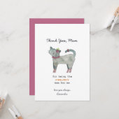 Cat Pun Purrfect Moederdag Kaart (Voorkant / Achterkant in situ)