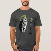 Cat Punk, Fun Graphic T-Shirt (Voorkant)