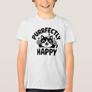 Cat Purfectly Happy Spint Perfect Tri-Blend Shirt