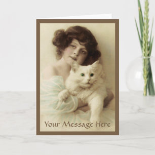 Cat PURRfect Beauty Wenskaart Kaart