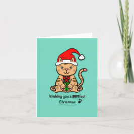 Cat Purrfect Kerst Kaart