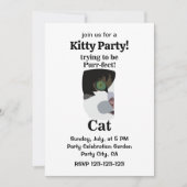 Cat Purrfect Kitty Funny Party Kaart (Voorkant)