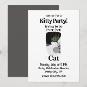 Cat Purrfect Kitty Funny Party Kaart (Voorkant / Achterkant)