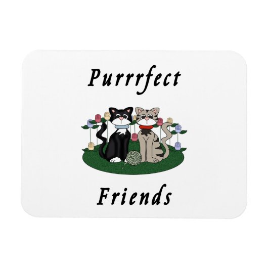 Cat Purrrfect Vrienden Magneet (Horizontaal)