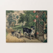 Cat Puzzle Currier & Ives Legpuzzel (Horizontaal)