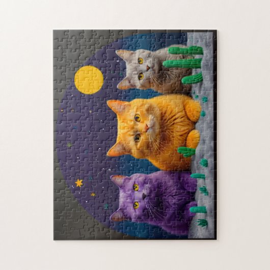 Cat Puzzle Legpuzzel (Verticaal)