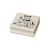 Cat Pyramid Rubberstempel (Stempel)