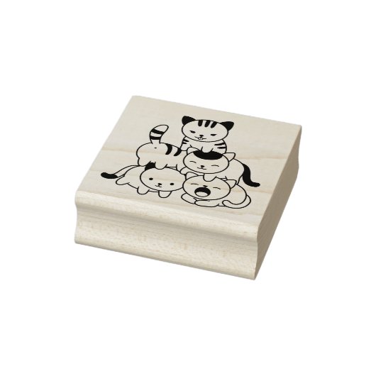 Cat Pyramid Rubberstempel (Stempel)