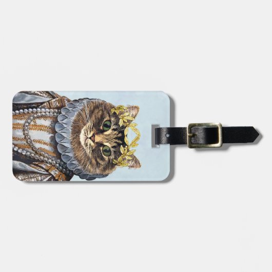 Cat Queen 2 Bagagelabel (Voorkant horizontaal)