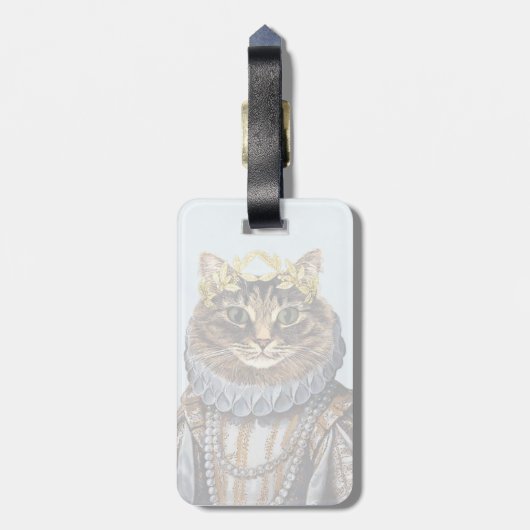 Cat Queen 2 Bagagelabel (Achterkant verticaal)