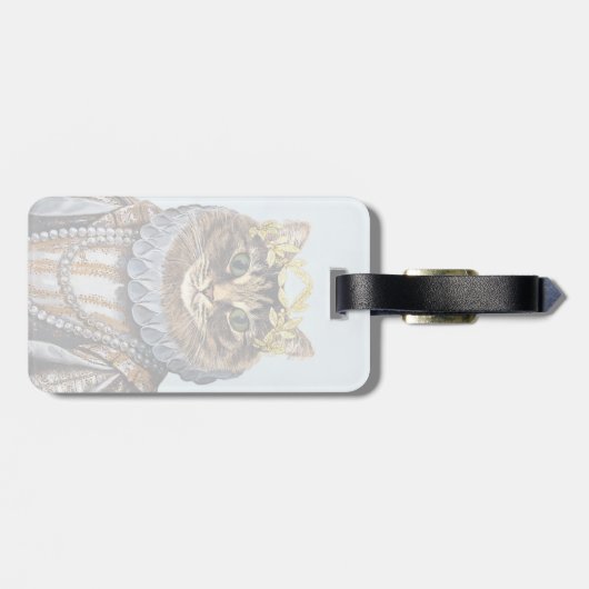 Cat Queen 2 Bagagelabel (Achterkant horizontaal)