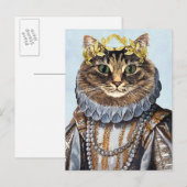 Cat Queen 2 Briefkaart (Voorkant / Achterkant)