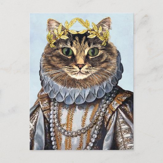 Cat Queen 2 Briefkaart (Voorkant)