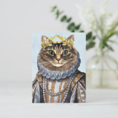 Cat Queen 2 Briefkaart (Staand voorkant)