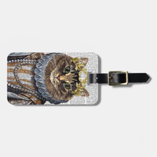 Cat Queen Bagagelabel (Voorkant horizontaal)