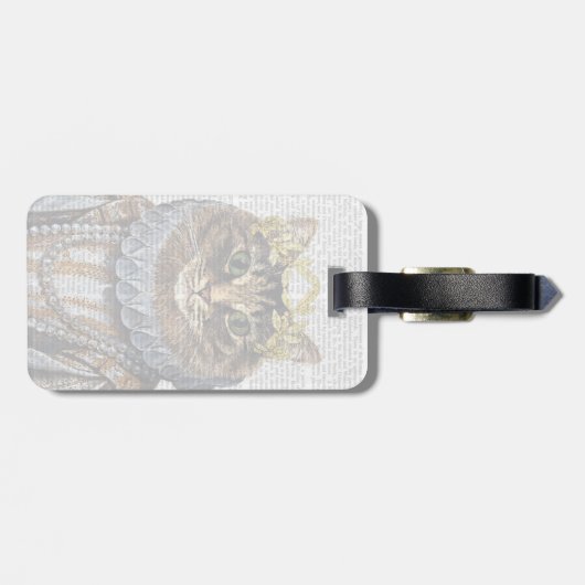 Cat Queen Bagagelabel (Achterkant horizontaal)