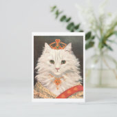  Cat Queen Briefkaart (Staand voorkant)
