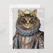 Cat Queen Briefkaart (Voorkant / Achterkant)