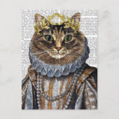 Cat Queen Briefkaart (Voorkant)