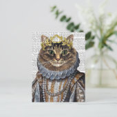 Cat Queen Briefkaart (Staand voorkant)