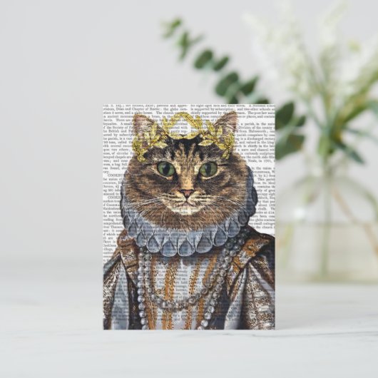 Cat Queen Briefkaart (Staand voorkant)