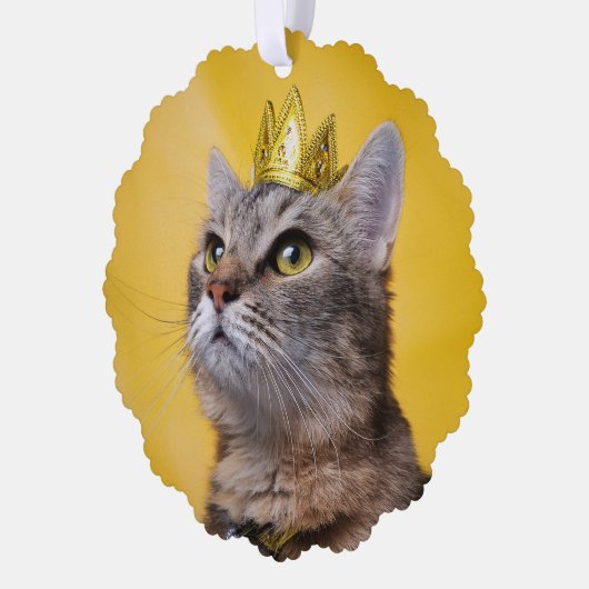 Cat Queen Ornament Kaart (Links)