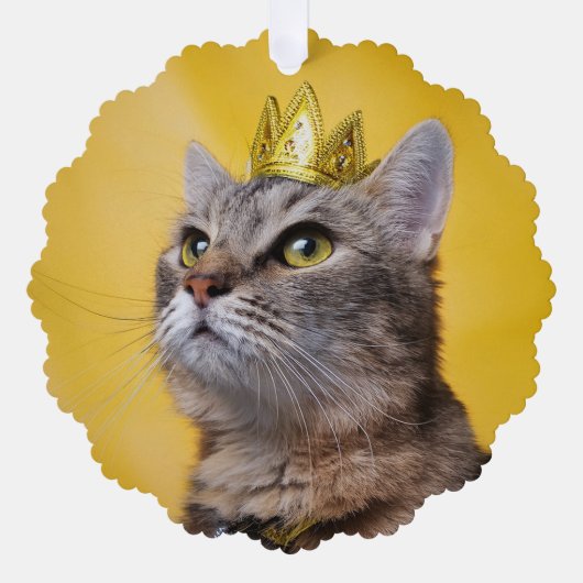 Cat Queen Ornament Kaart (Voorkant)