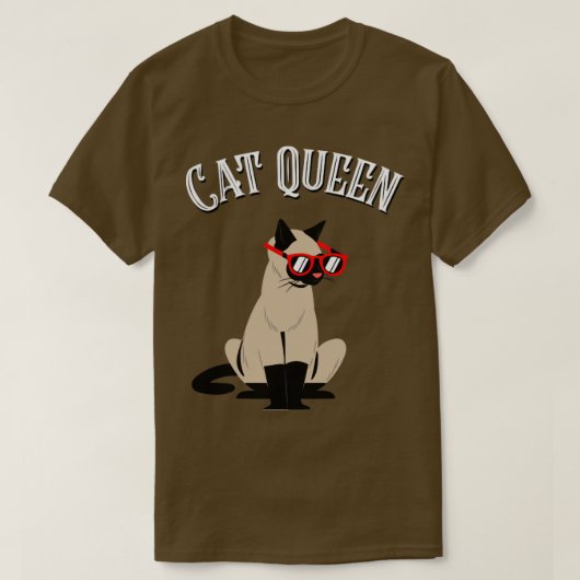 Cat Queen T-shirt (Design voorkant)