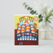 Cat Quilt Briefkaart (Staand voorkant)