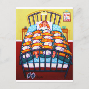 Cat Quilt Briefkaart