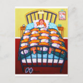 Cat Quilt Briefkaart (Voorkant)