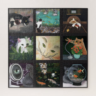 Cat Quilt Jigzaag Puzzle Legpuzzel